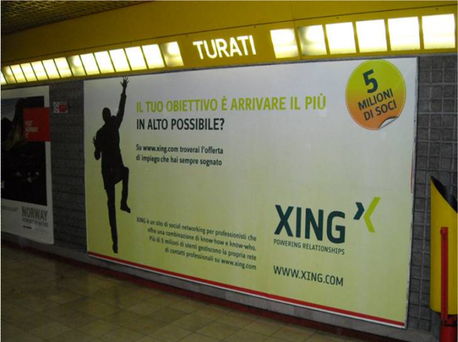 Xing dans le métro en Italie